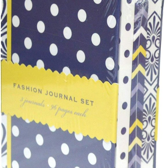 Fashion Journal 3-Book Set by Crown Point Graphics | 4-x-6-Inches, 96 Pages BLUE - Picture 2 of 6
